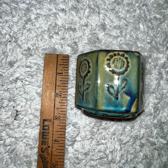 Vintage Ceramic Studio Pottery Glazed Small Decor/ Vase Trinket Holder - Picture 9 of 10